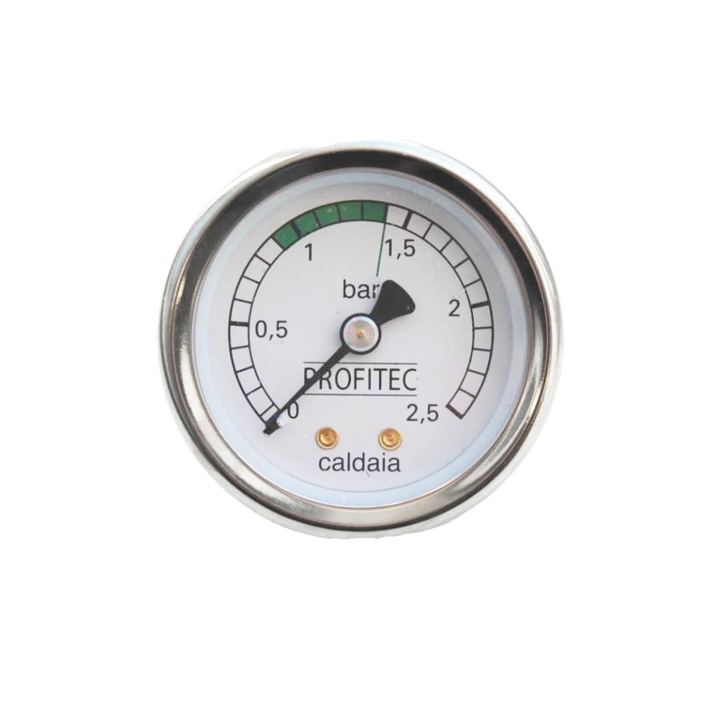 Profitec Kesseldruckmanometer 50mm Durchmesser 0-2,5 bar für Espressomaschinen