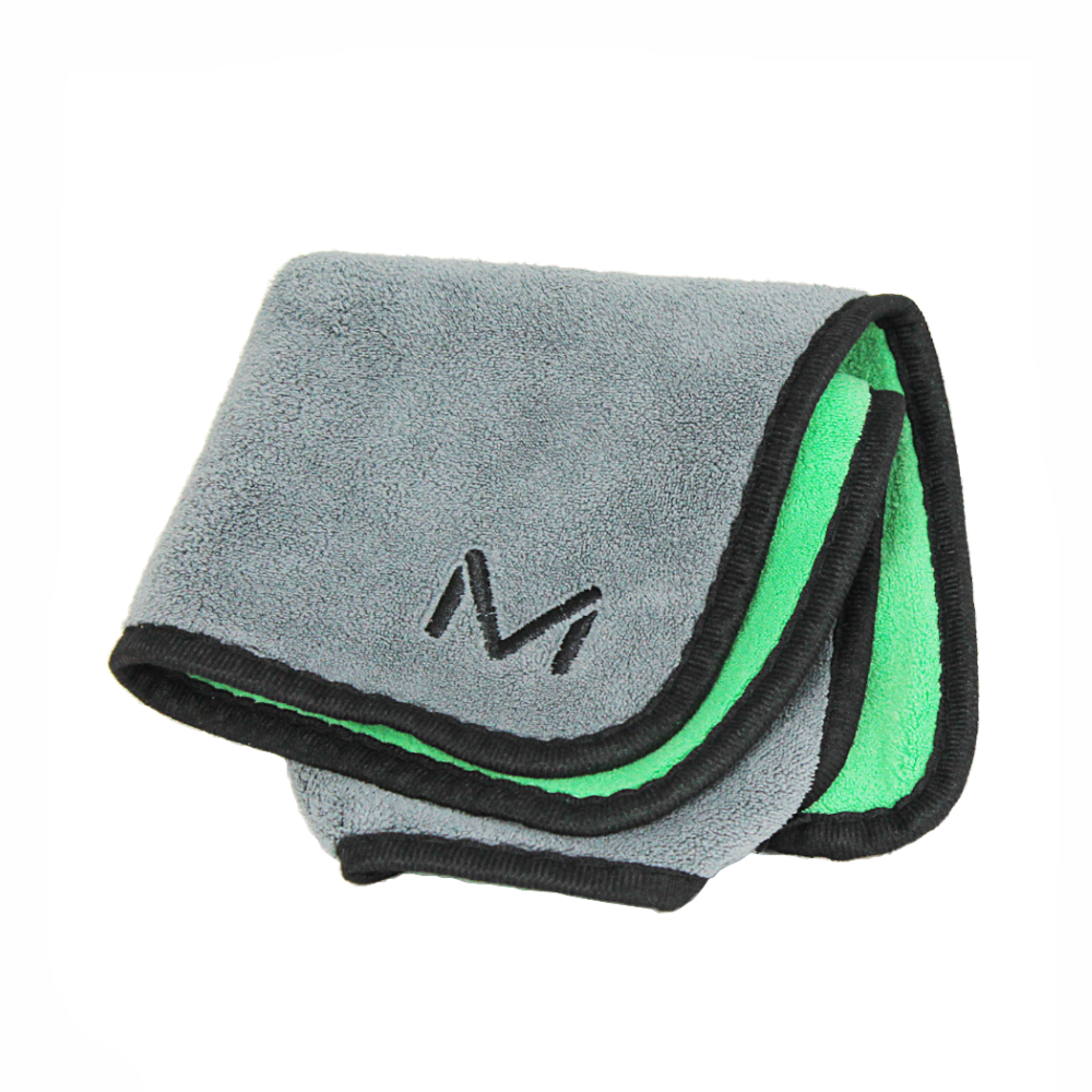 Marese Mikrofaser Reinigungs-Pflegetuch 30x30cm grau-grün für Kaffeemaschinen