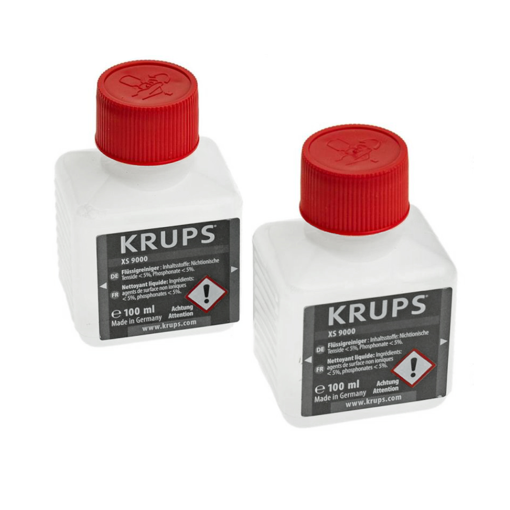 Krups Reiniger XS900010 für Cappuccino Düsen - 2 Flaschen à 100ml Milchsystemreiniger