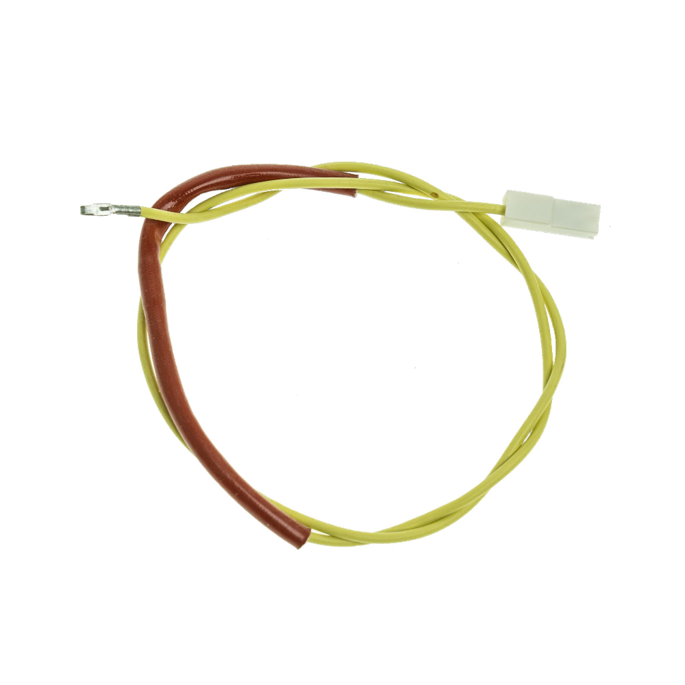 Saeco Kabel mit Schmelzsicherung 121 Grad in gelber Farbe mit Steckanschlüssen