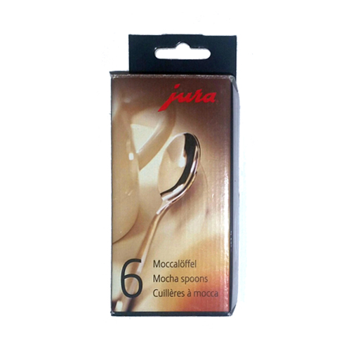 JURA Espressolöffel 6er-Set - Elegante Kaffeelöffel für Espresso und Kaffeespezialitäten