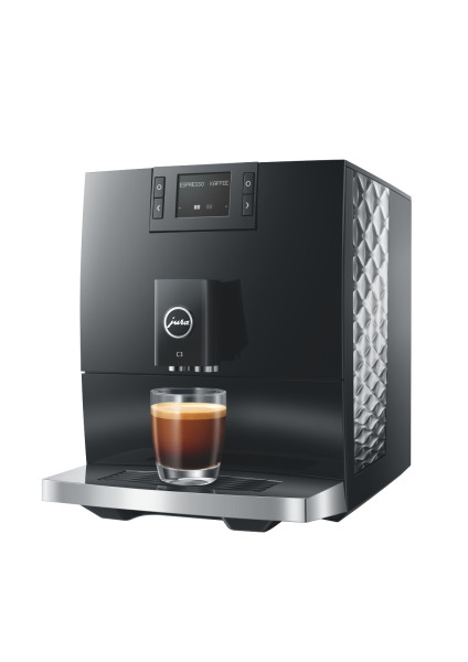 Jura C3 Piano Black Kaffeevollautomat in eleganter schwarzer Ausführung mit Display