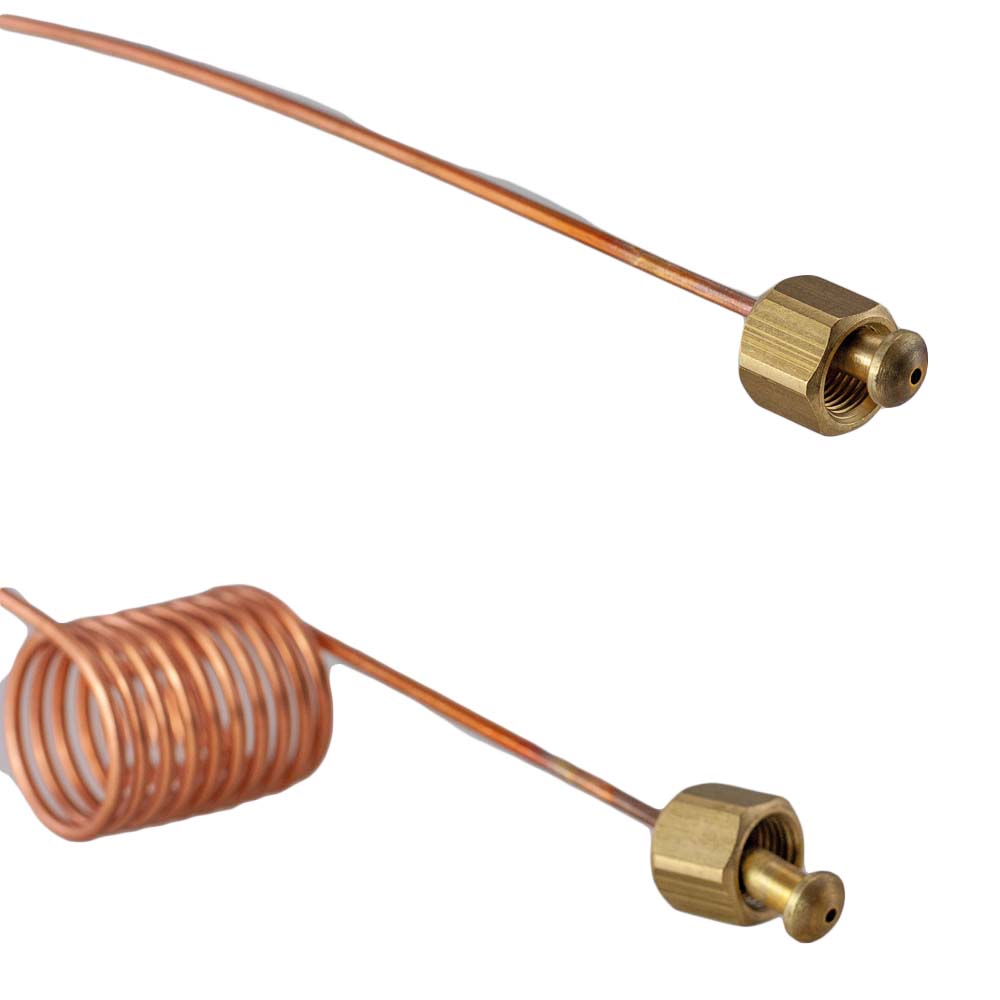 ECM Kapillarrohr Pumpenmanometer 1m aus Kupfer mit Verschraubungen