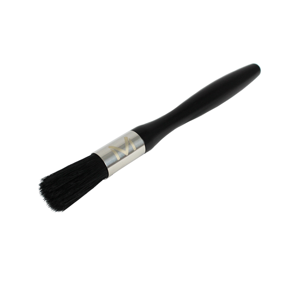 Marese Barista Pinsel in Schwarz mit Naturborsten und Holzgriff, 18cm lang