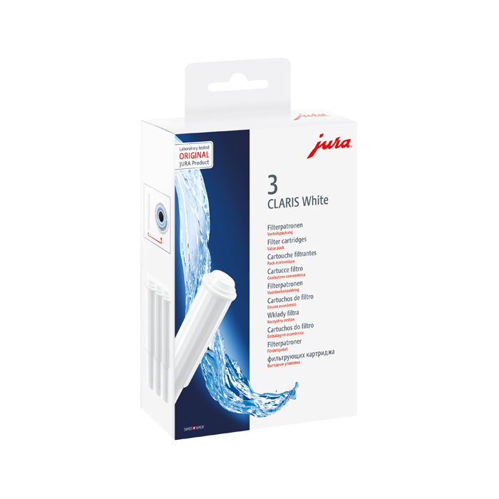 JURA CLARIS White Filterpatronen 3er-Set für IMPRESSA Kaffeevollautomaten