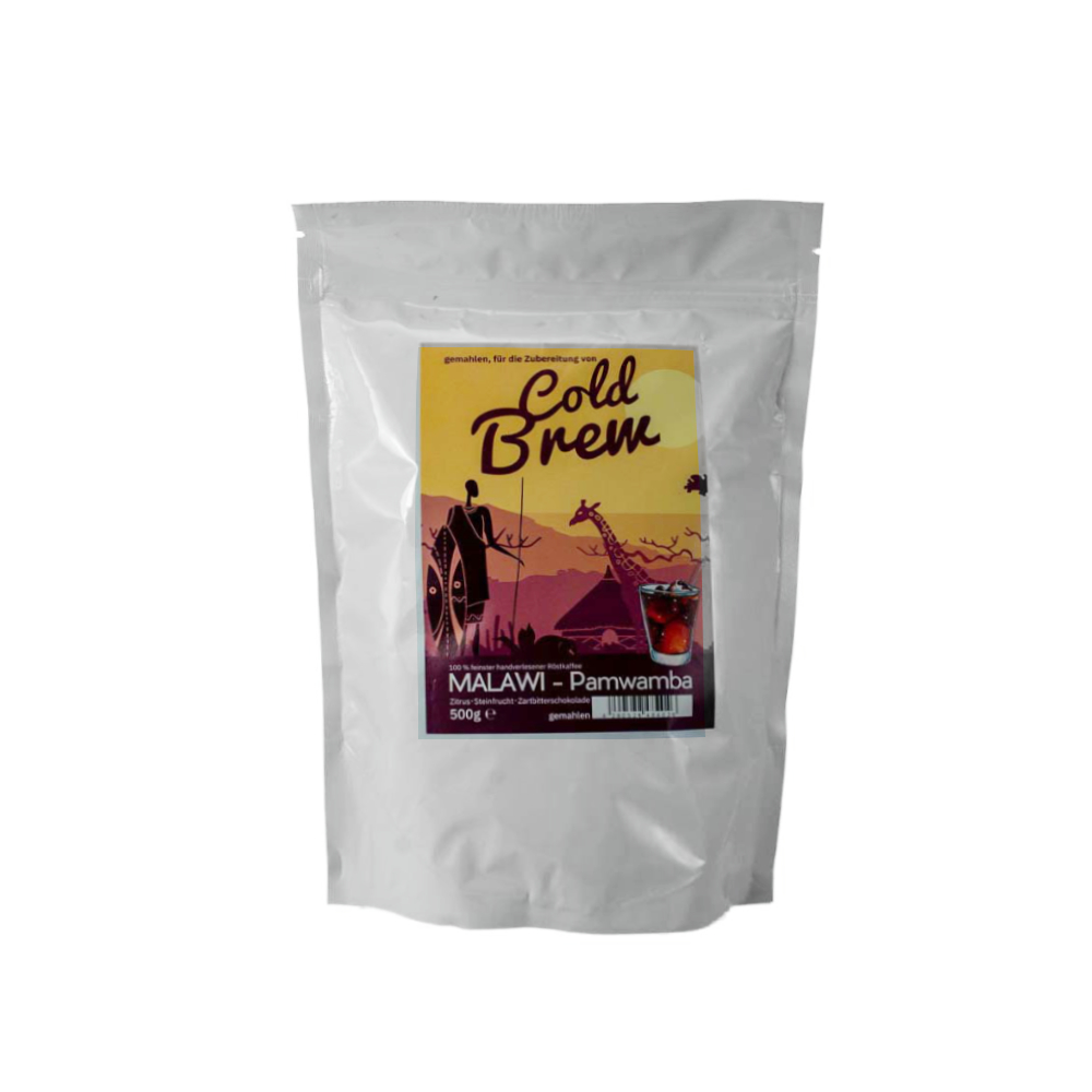 Mee Kaffee Cold Brew Coffee Malawi 500g Kaffeebohnen Packung