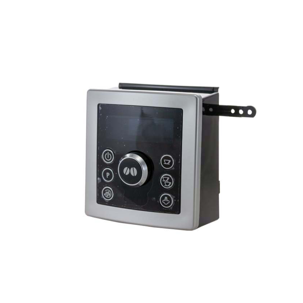 DeLonghi Bedienblende ohne Platine ECAM in Silber mit Bedienknöpfen