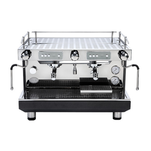 ECM Compact HX-2 Siebträgermaschine in anthrazit mit zwei Brühgruppen