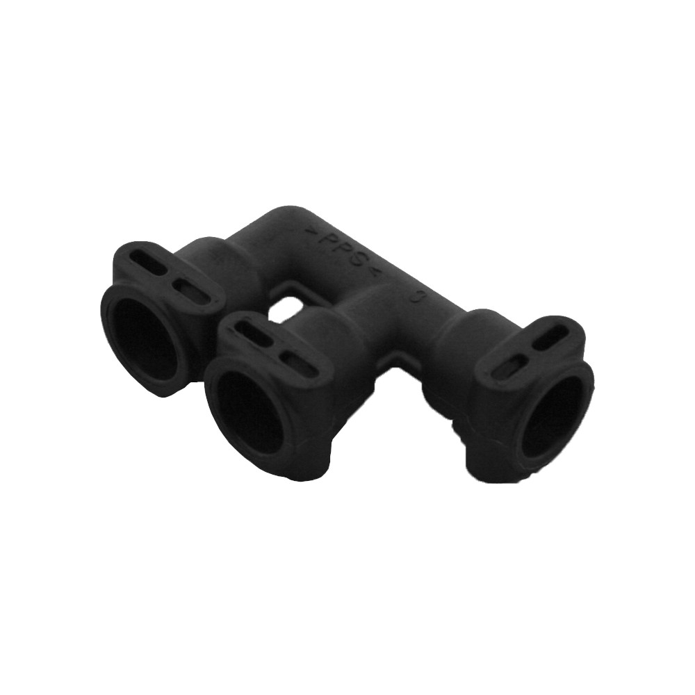 Rotel Fluid Anschluss F Form V2 90 Grad mit 3 Anschlüssen und Schlauch