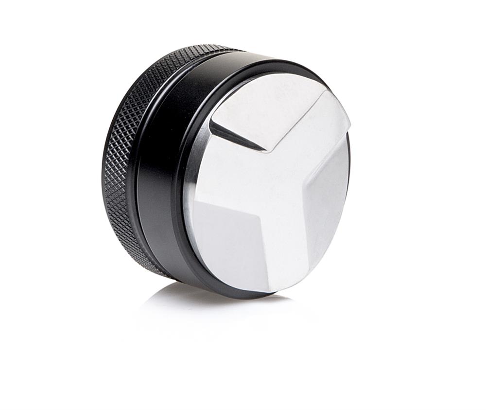 Marese Distributor Tamper 3-Angle 58mm schwarz aus Edelstahl für Siebträger