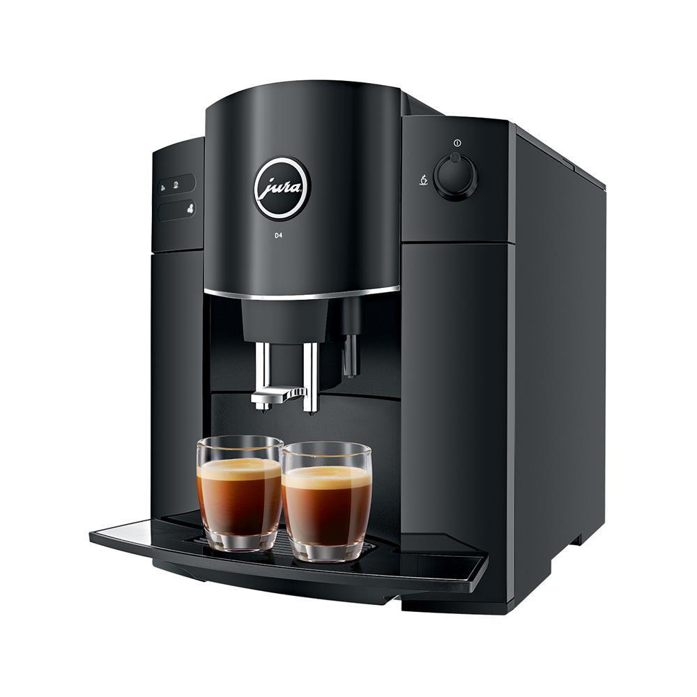 JURA D4 Piano Black Kaffeevollautomat in elegantem schwarzen Design