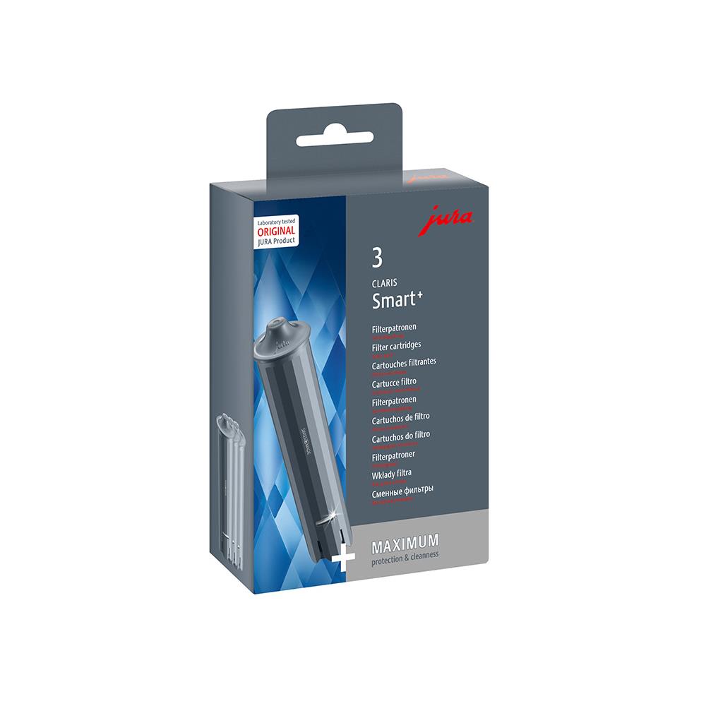 JURA CLARIS Smart+ Wasserfilter 3er Pack mit RFID-Technologie für Kaffeevollautomaten