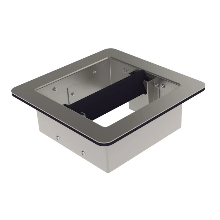 Marese Counter TOP Edelstahl Arbeitsplatte 143x143mm mit Gummi-Dämpfung