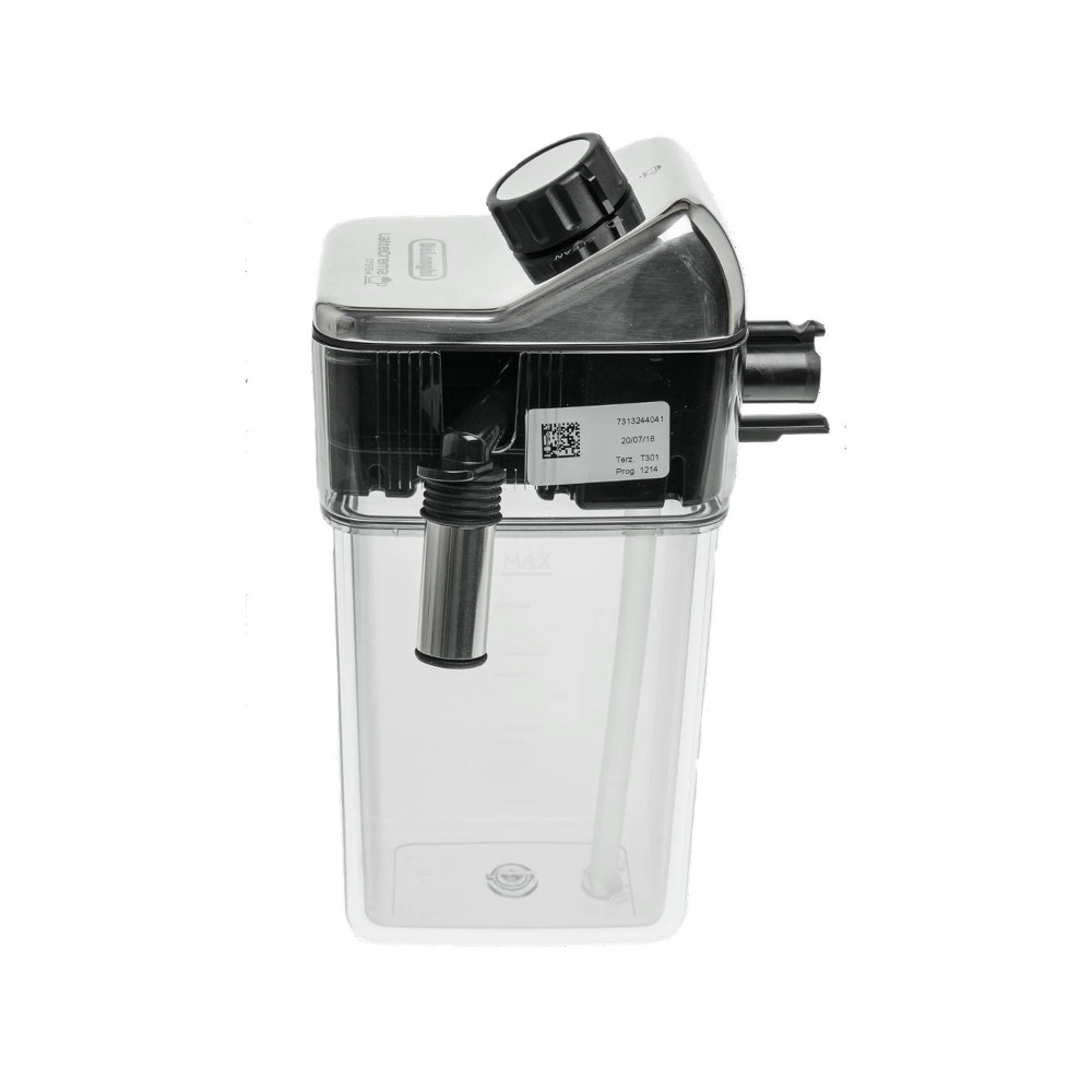 DeLonghi Milchbehälter ECAM 656.55.ms mit transparentem Kunststoff und metallisiertem Deckel