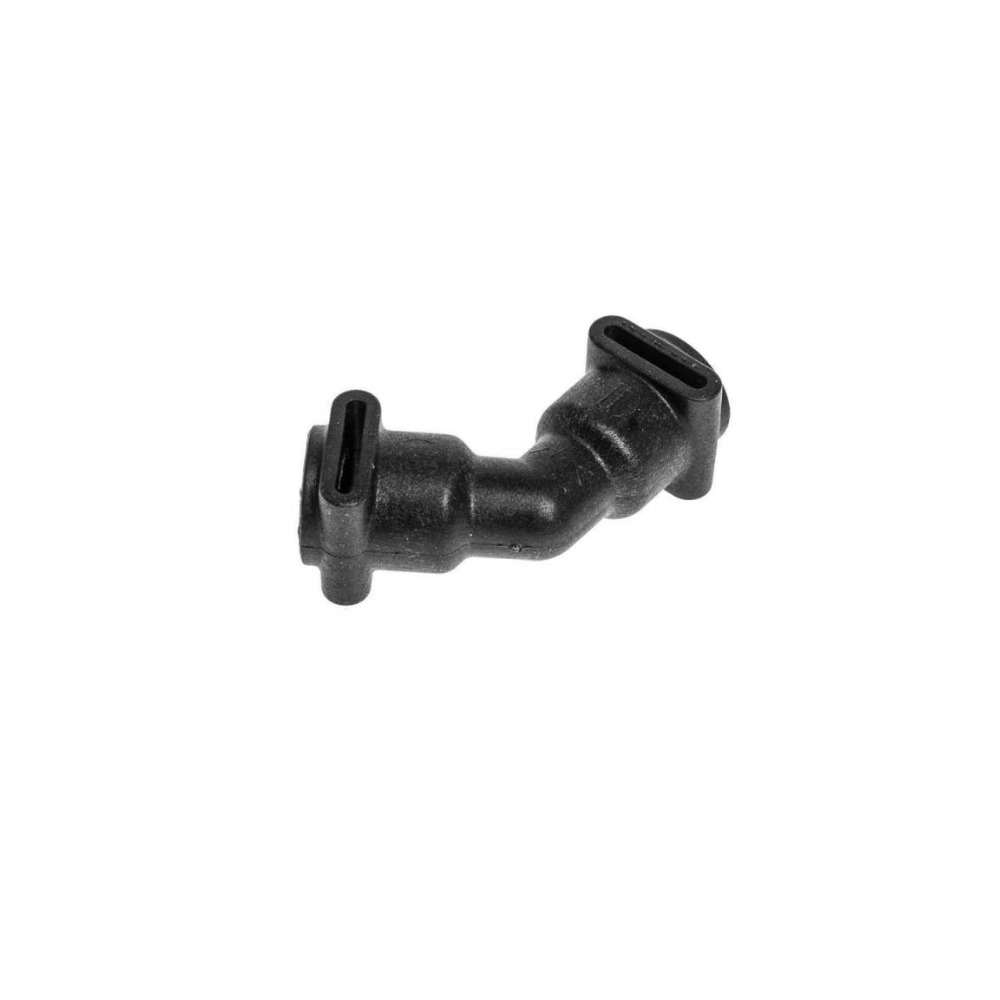 Miele Fluid Anschluss V Form 125° schwarz mit Steg für Kaffeevollautomaten