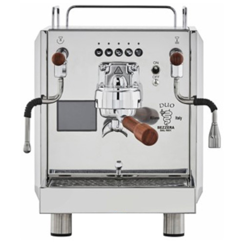 Bezzera Duo TOP DE Dualboiler Espressomaschine mit Touch-Display und Edelstahlgehäuse