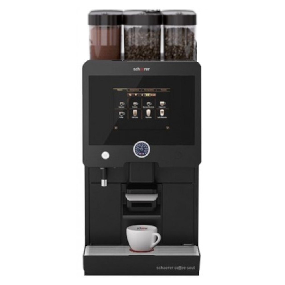 Schaerer Coffeesoul 8 Frischmilch Kaffeevollautomat mit 2 Mühlen und Touchdisplay