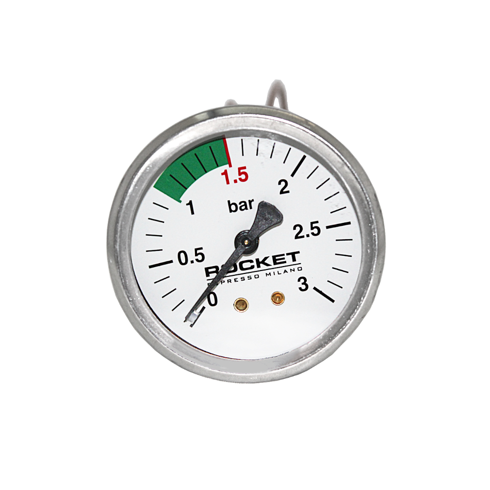 Rocket Espresso Manometer für Boiler 60mm Durchmesser mit 0-3 Bar Anzeige