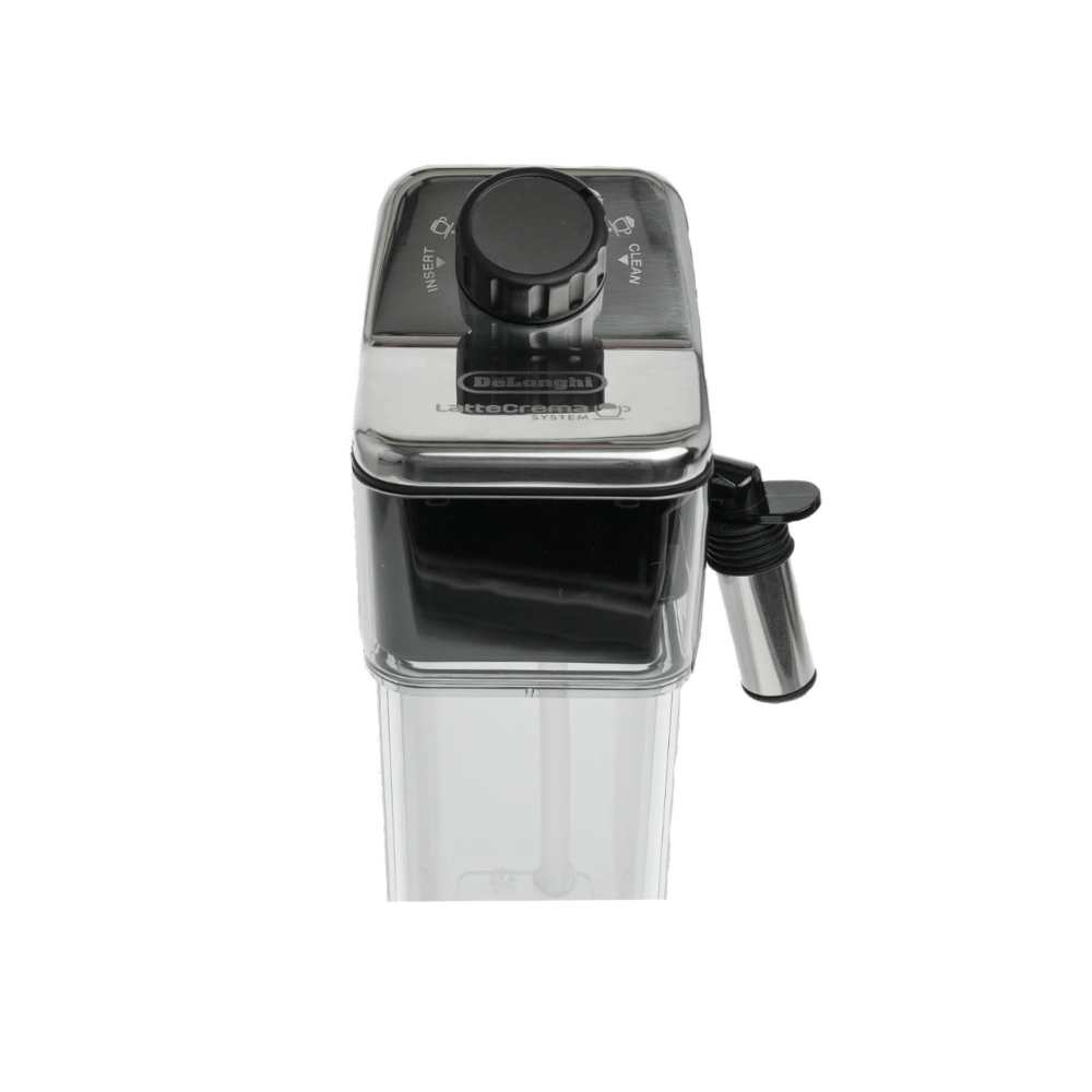 DeLonghi Milchbehälter ECAM 656.55.ms mit transparentem Kunststoff und metallisiertem Deckel