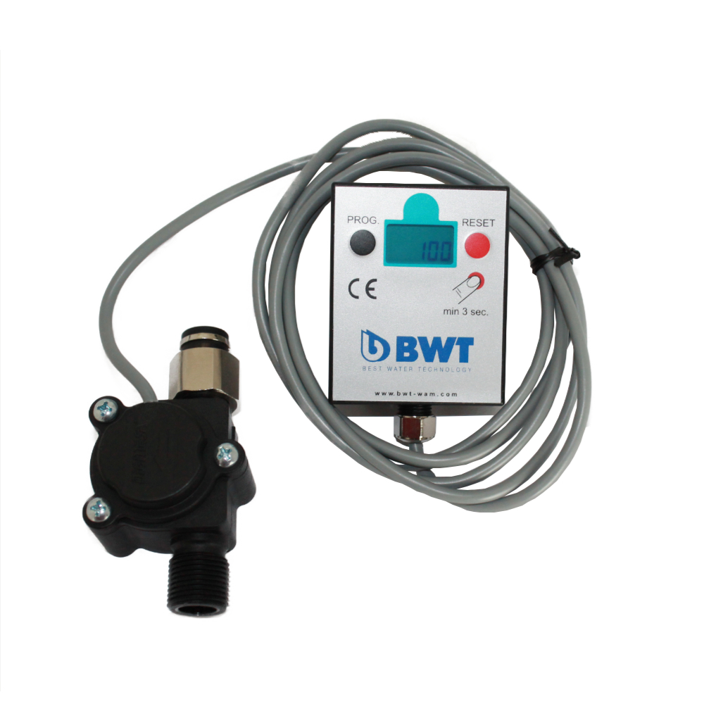 BWT LCD-Display Aquameter Durchflussmeter zur Überwachung von Wasserfiltern