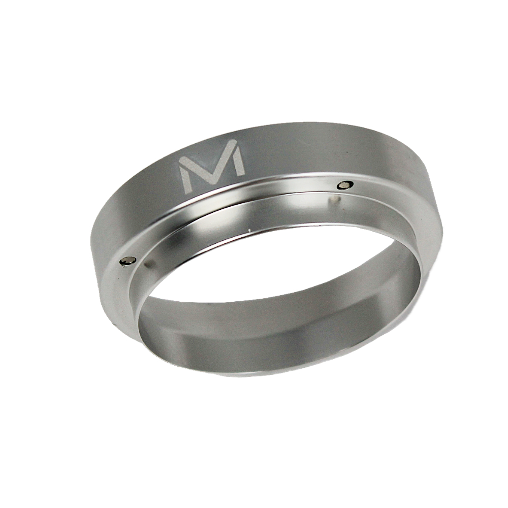 Marese Aluminium Dosing Ring 58mm für Siebträger in Edelstahl-Optik