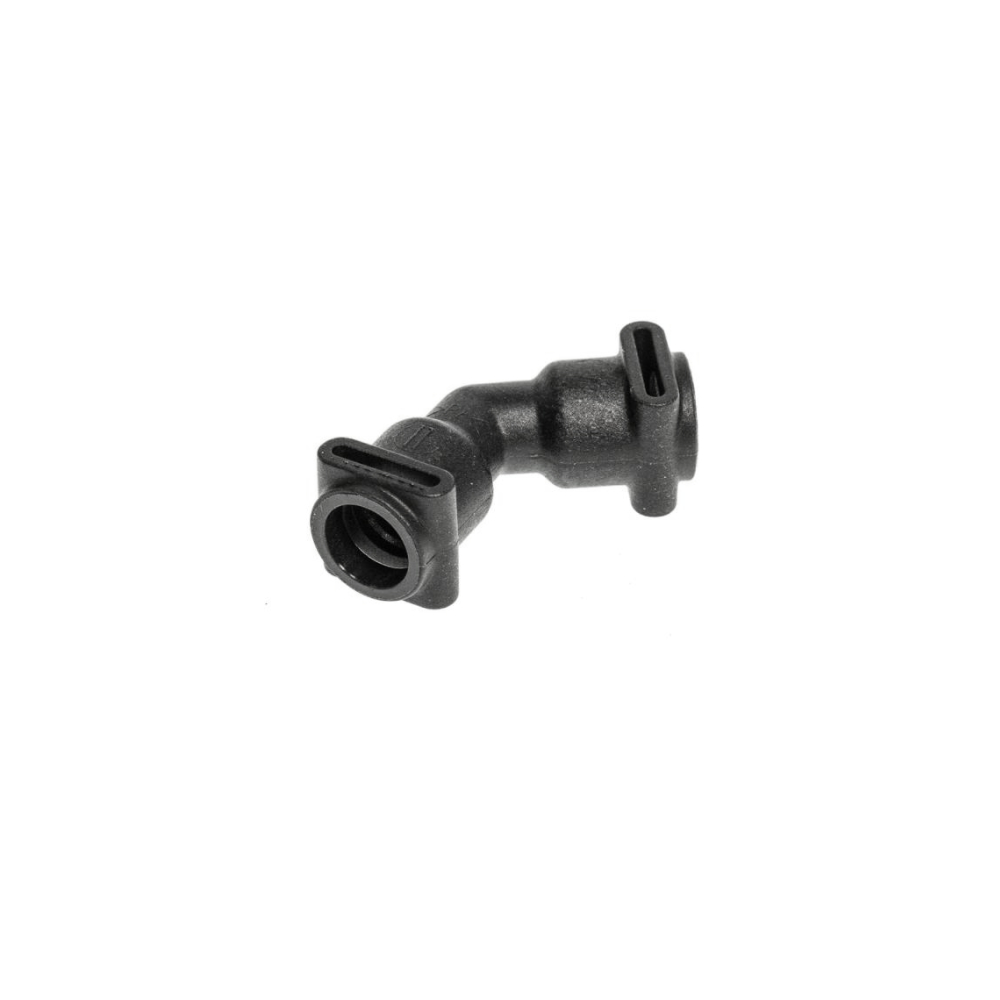Miele Fluid Anschluss V Form 125° schwarz mit Steg für Kaffeevollautomaten