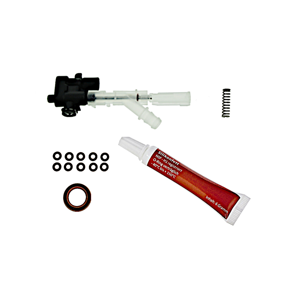 Miele Reparatur und Dichtungsset 047 mit Drainageventil und Dichtungen für CM Serie