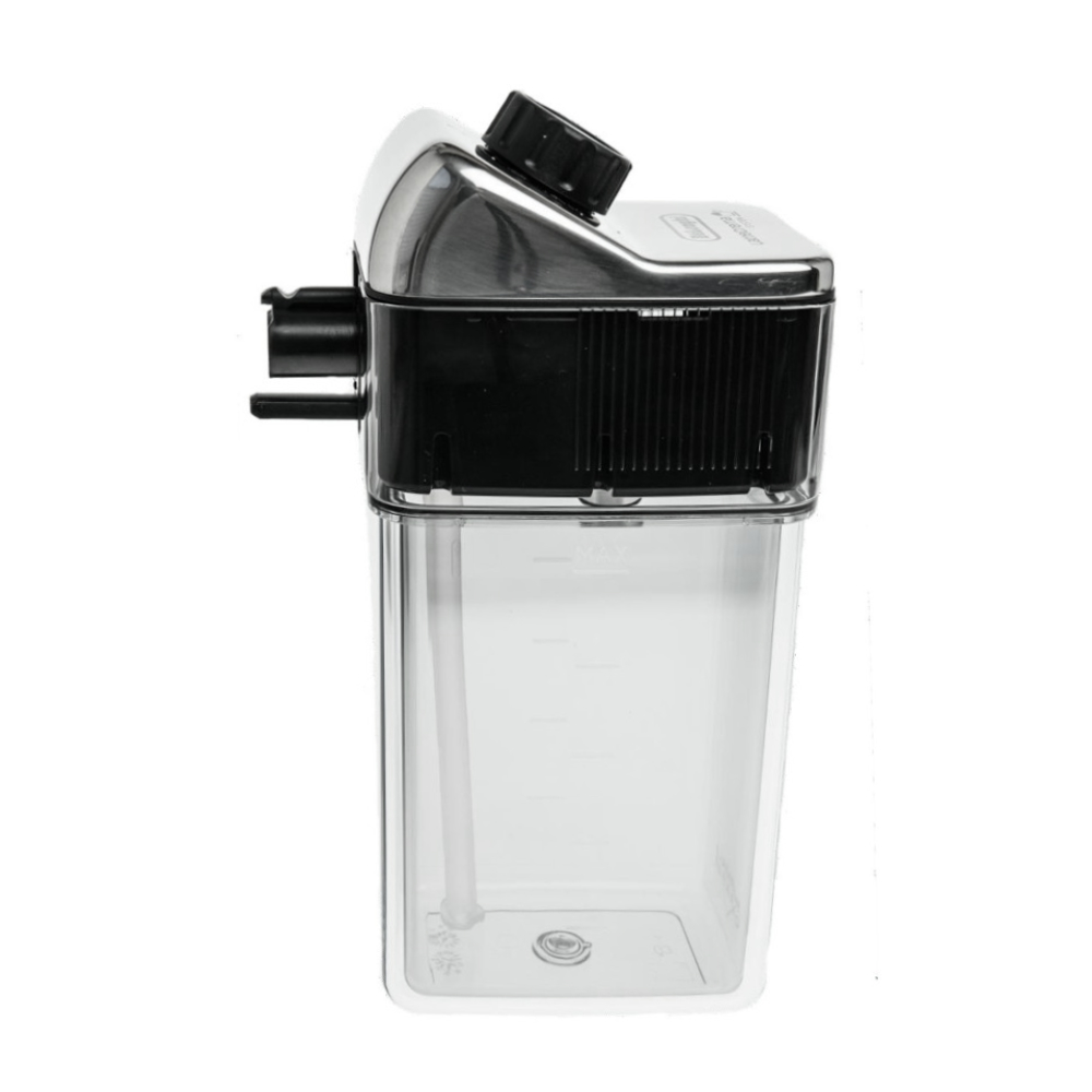 DeLonghi Milchbehälter ECAM 656.55.ms mit transparentem Kunststoff und metallisiertem Deckel