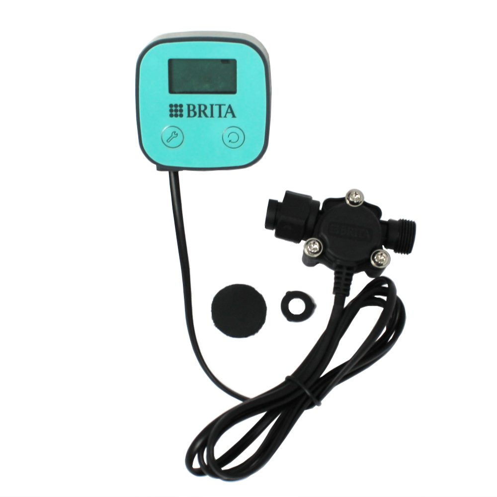 Brita Purity C FlowMeter 10-100A Durchflussmessgerät mit Anzeige und Anschlüssen