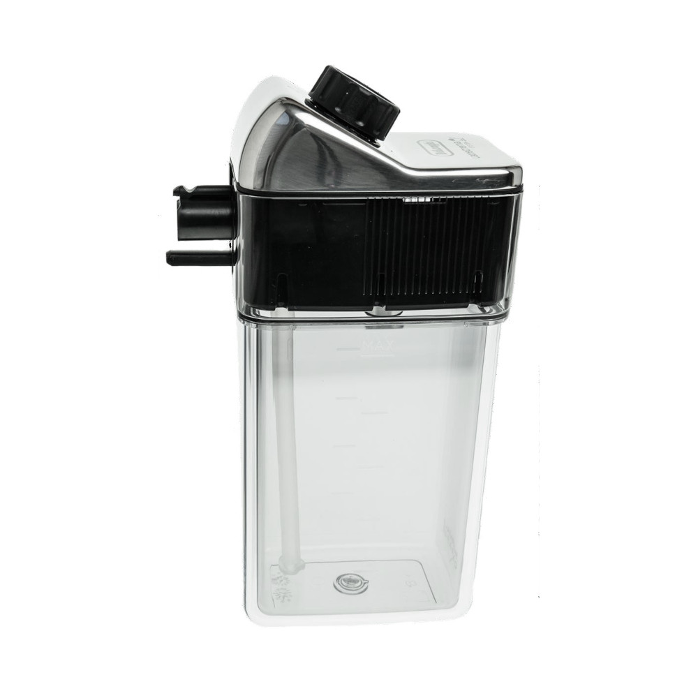 DeLonghi Milchbehälter ECAM 656.55.ms mit transparentem Kunststoff und metallisiertem Deckel