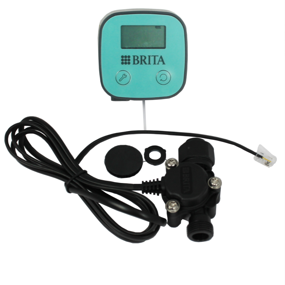 Brita Purity C FlowMeter 10-100A Durchflussmessgerät mit Anzeige und Anschlüssen