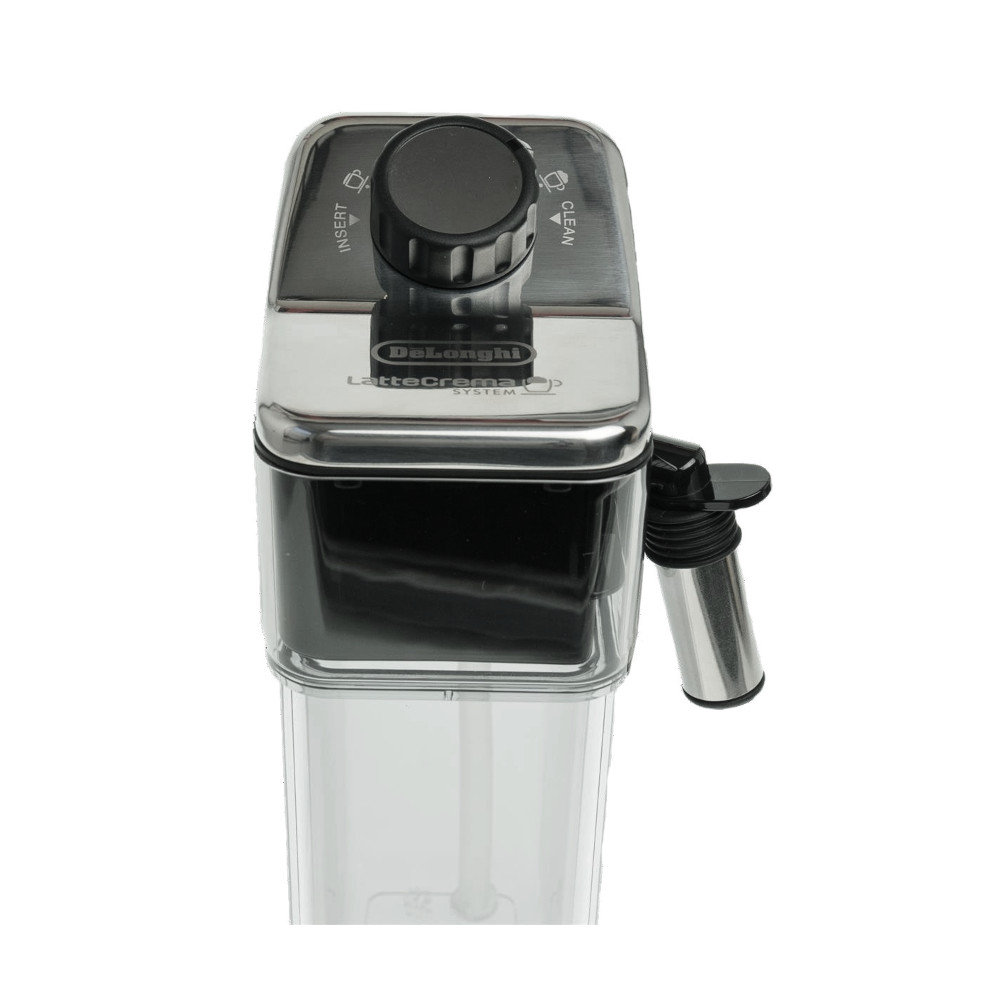 DeLonghi Milchbehälter ECAM 656.55.ms mit transparentem Kunststoff und metallisiertem Deckel