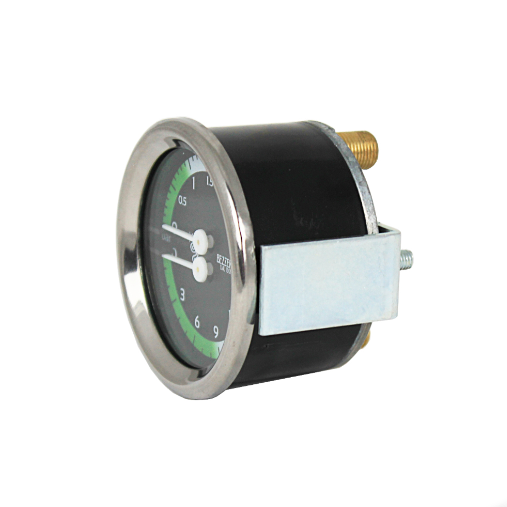 Bezzera Doppelmanometer D60 mit zwei Druckanzeigen für Espressomaschinen BZ07 BZ10