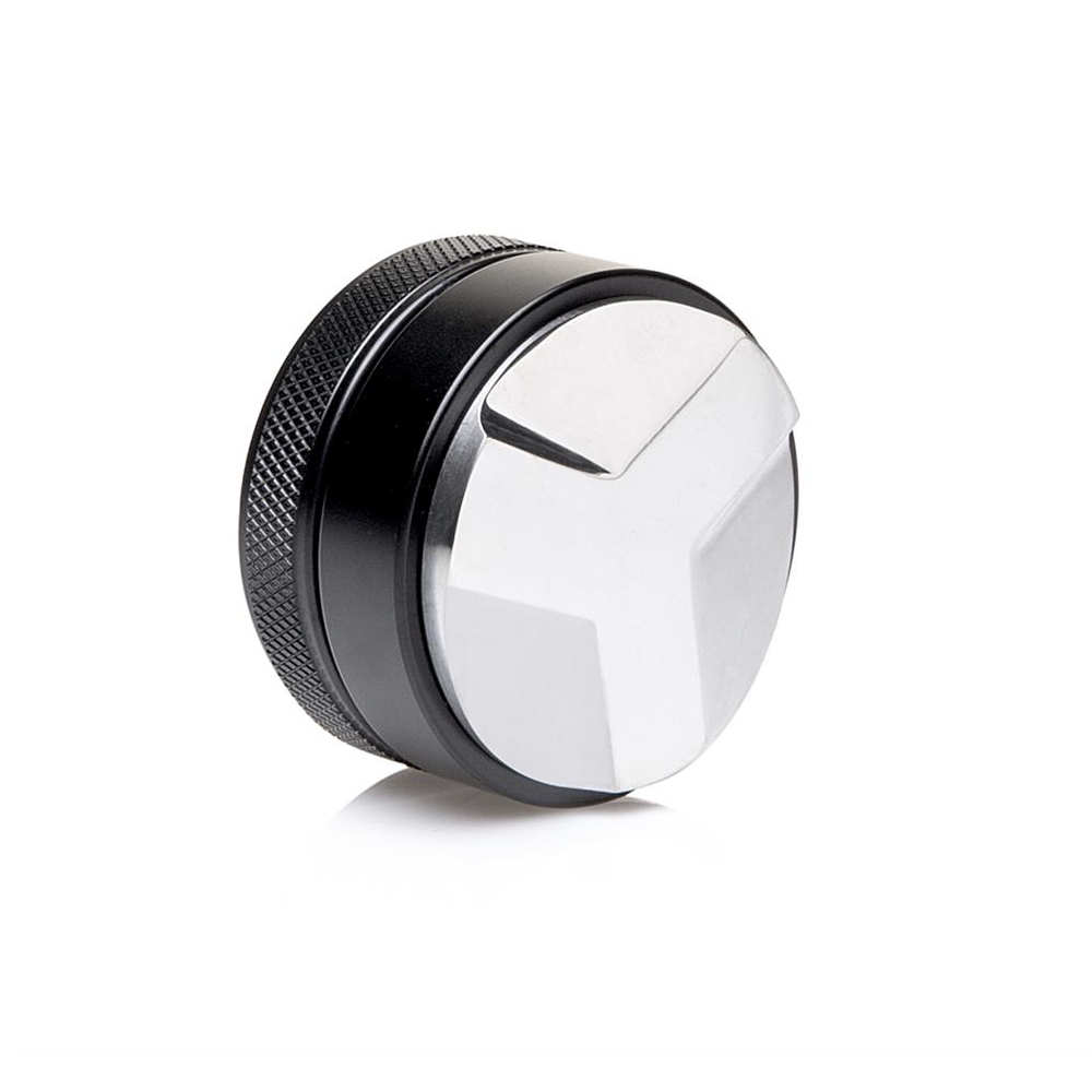 Marese Distributor Tamper 3-Angle 58,5mm schwarz aus Edelstahl für Siebträger