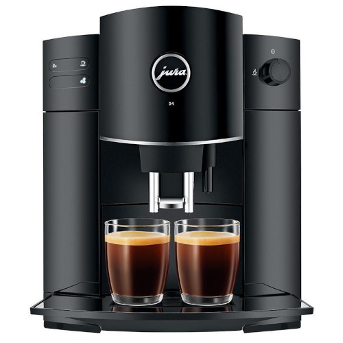 JURA D4 Piano Black Kaffeevollautomat in elegantem schwarzen Design