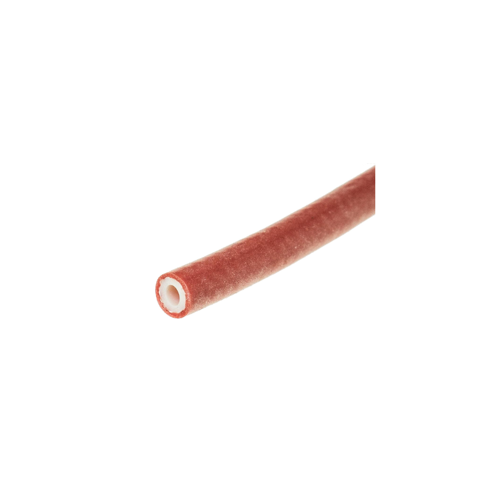 Rotel Silikonschlauch rot 3mm Durchmesser mit Gewebeummantelung für Universa