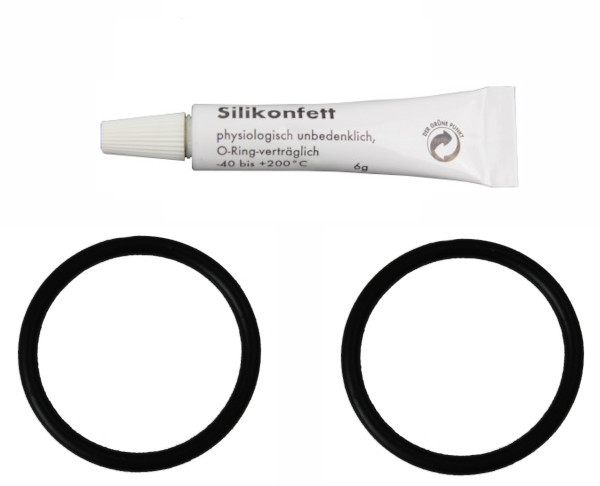 Krups Wartungsset Druckzylinder mit O-Ring-Dichtungen und Silikonfett