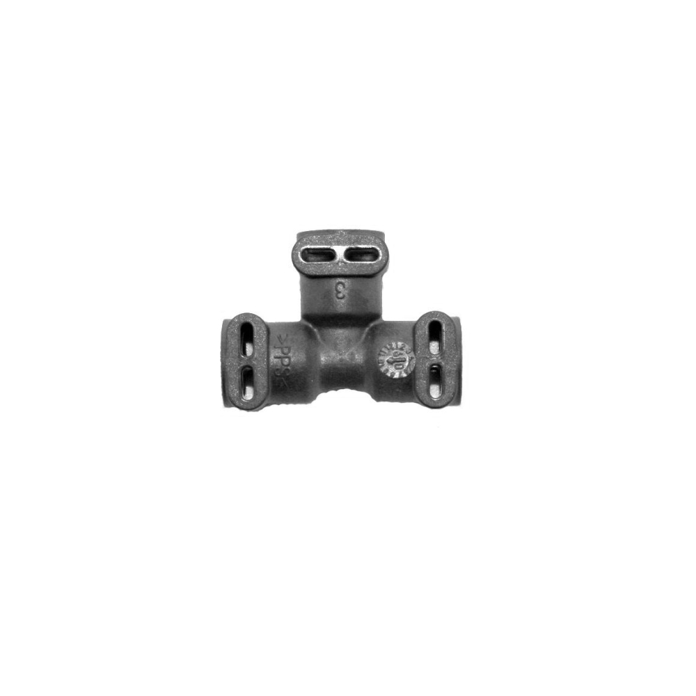 Miele Fluid Anschluss T-Form mit drei W-Eingängen für 4mm Schläuche