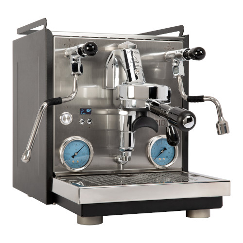 Profitec Ride Siebträgermaschine mit Dualboiler und PID-Steuerung in schwarz-silber