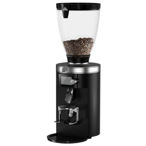 Mahlkönig E65S Espressomühle in schwarz-matt mit Touch-Display und Bohnenbehälter
