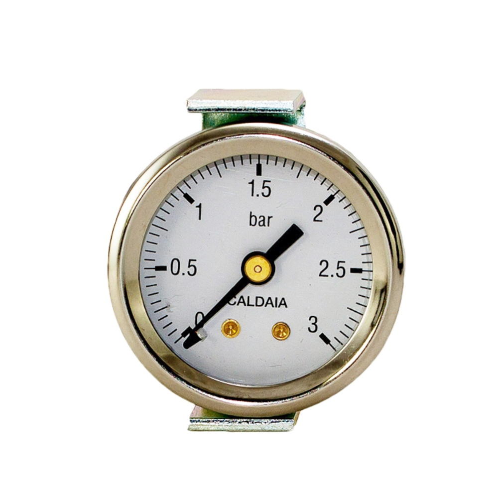 Bezzera Kesselmanometer 39mm Durchmesser mit 0-3 bar Skala und 1/8 Zoll Anschluss