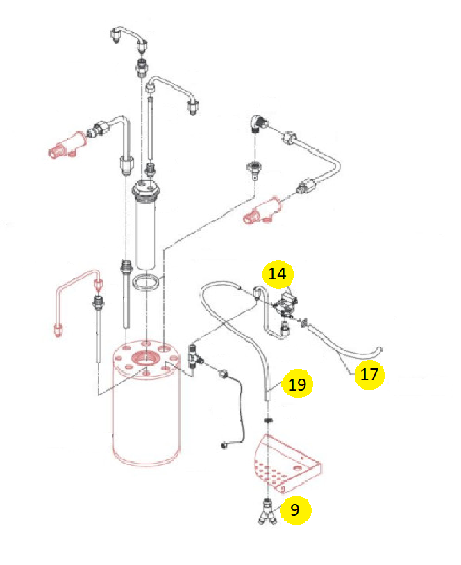 Wartungsset Bezzera BZ Serie Pressostat KIT mit Schläuchen und Pressostat für BZ10
