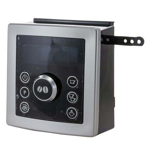 DeLonghi Bedienblende ohne Platine ECAM in Silber mit Bedienknöpfen