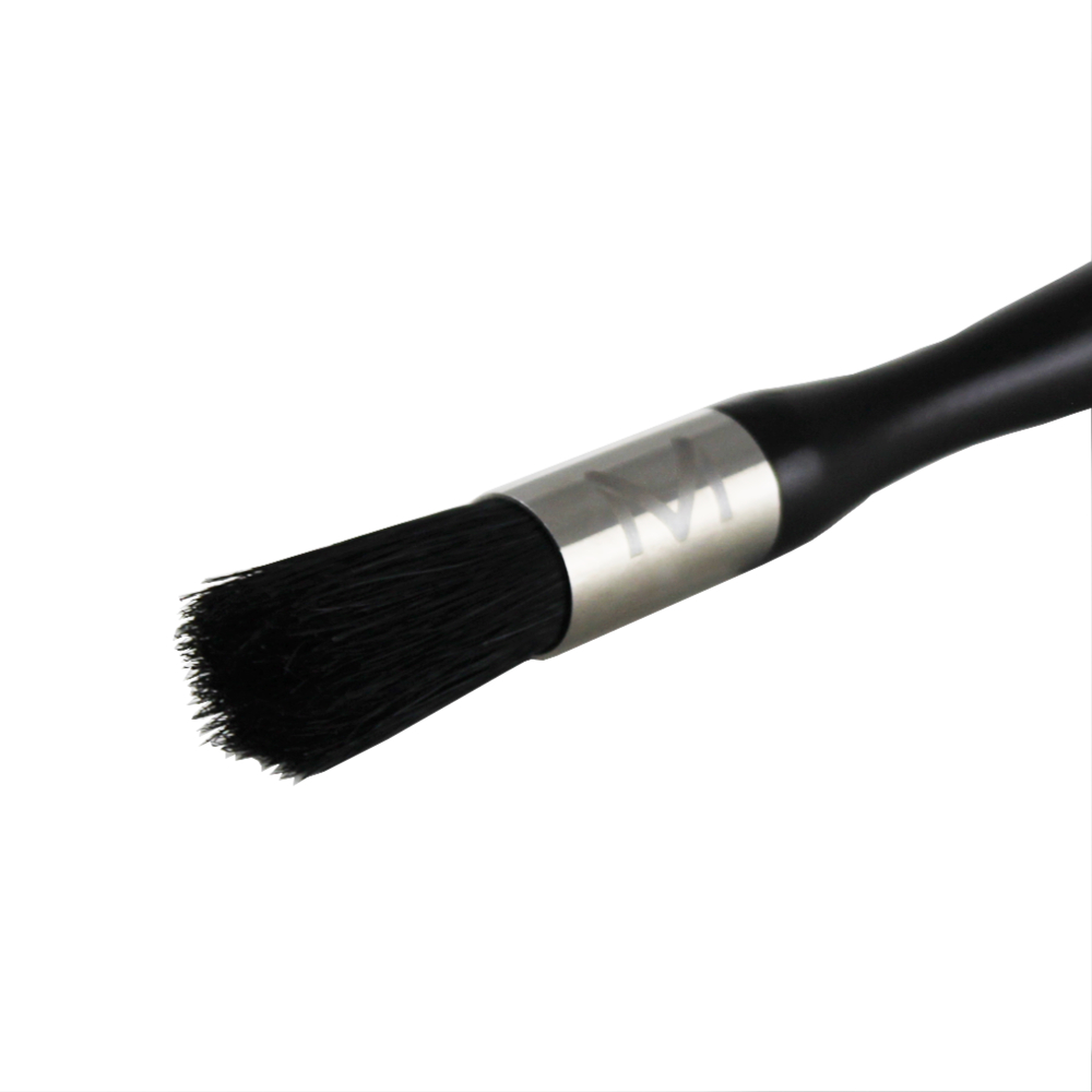 Marese Barista Pinsel in Schwarz mit Naturborsten und Holzgriff, 18cm lang
