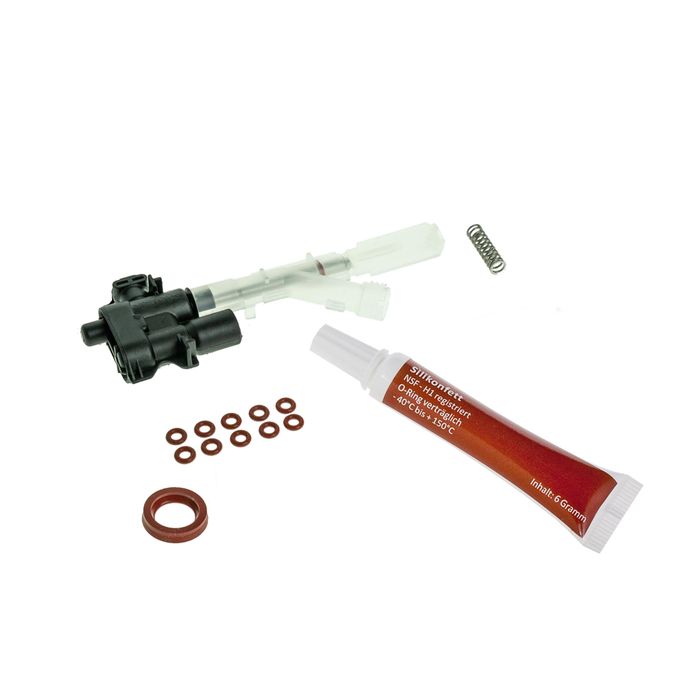 Krups Reparatur Dichtungsset 046 mit Drainageventil und O-Ringen für XP 9000