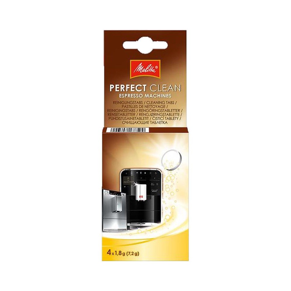 Melitta Perfect Clean Reinigungstabs 4er Pack à 1,8g für Kaffeevollautomaten