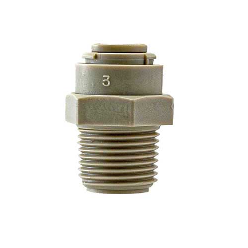 Einschraub-Verbinder 1/4 Zoll x 3/8 Zoll gerade für Kaffeemaschinen Wasserleitung