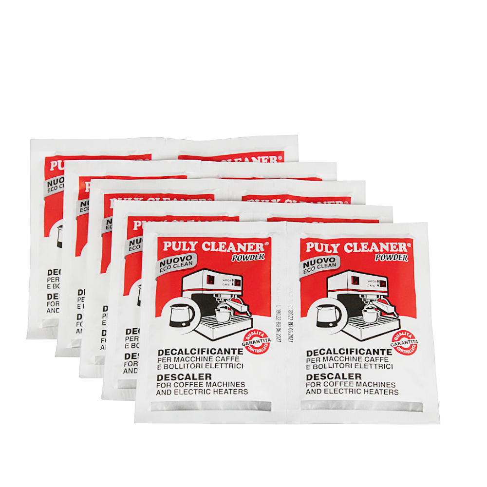Puly Caff Entkalkungspulver 10x25g Beutel für Espressomaschinen