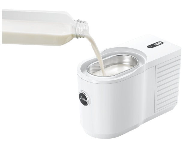 JURA Cool Control 0,6l weiß Milchkühler mit Edelstahlbehälter für Kaffeevollautomaten