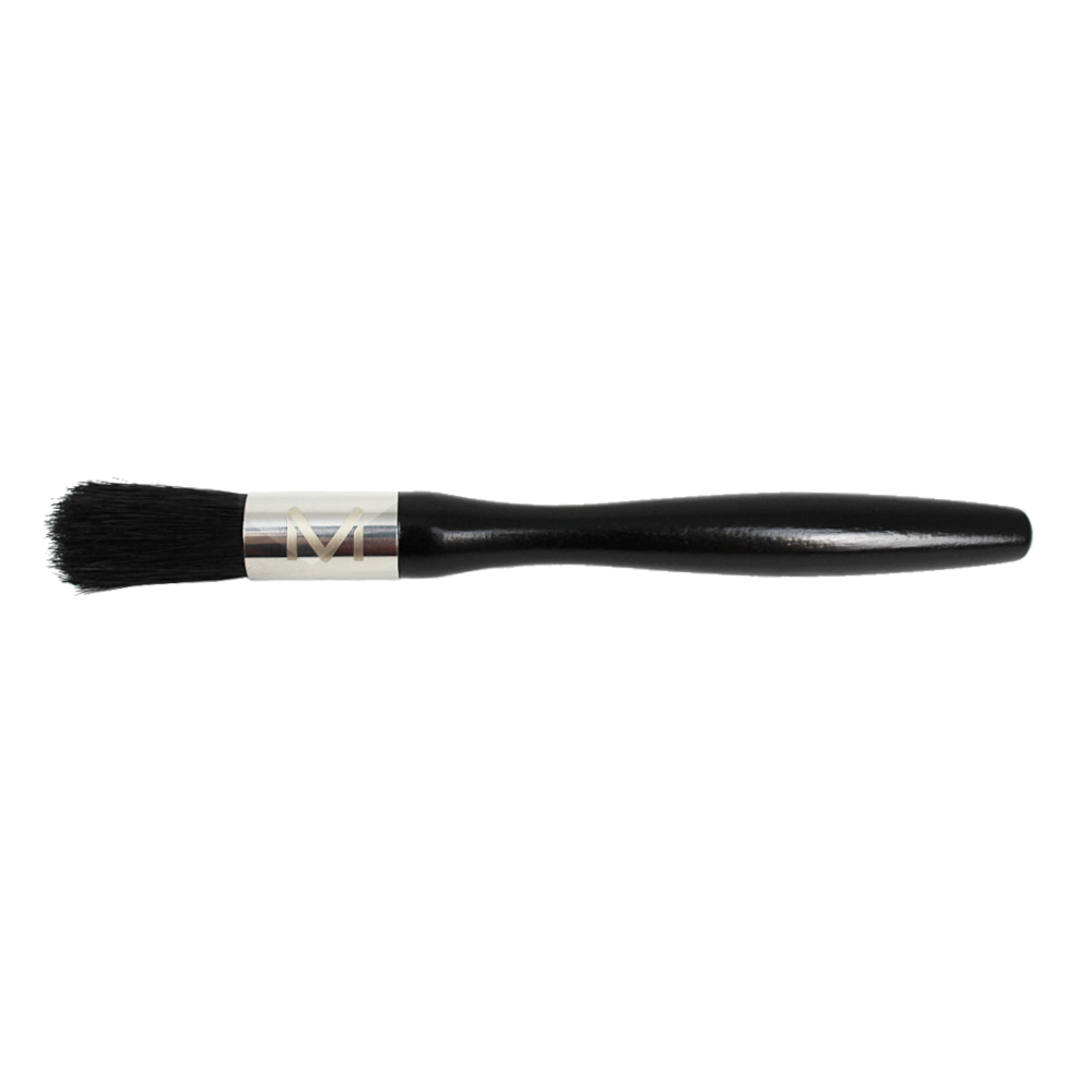 Marese Barista Pinsel in Schwarz mit Naturborsten und Holzgriff, 18cm lang